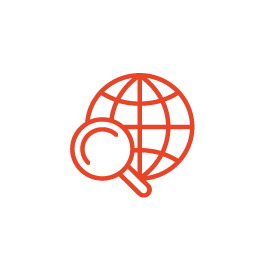 orange globe icon